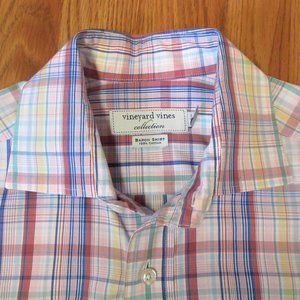 VINEYARD VINES BARON SHIRT 100% COTTON PLAID